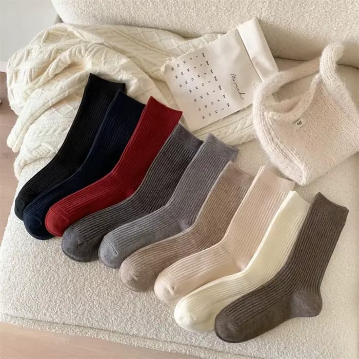 Chaussettes en cachemire nouveau Style automne/hiver-chaussettes rétro