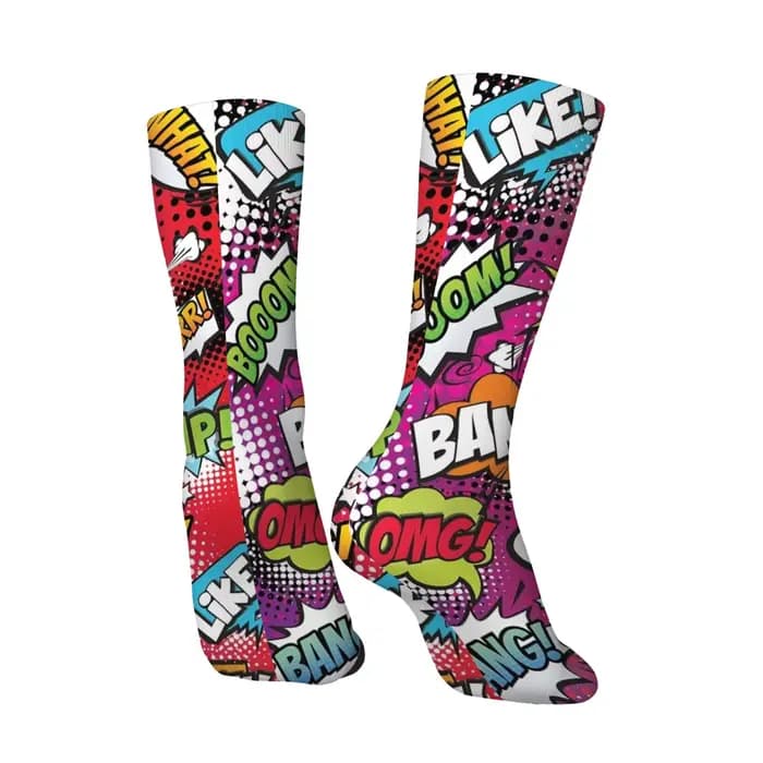 Chaussettes pour hommes de style pop art amusant
