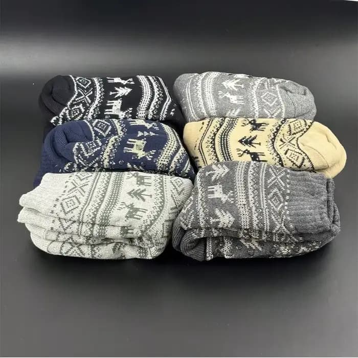 Chaussette floue hiver chaud flocon de neige moelleux Contton doux maison de noël plancher épais en peluche poignée