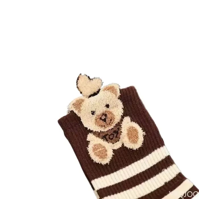 5 paires de chaussettes mi-tube de couleur marron pour femmes, respirantes, absorbant la sueur, anti-odeur, simples et confortables, nouvelle collection automne hiver