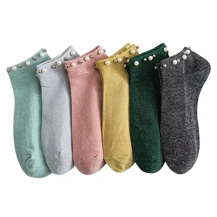 Chaussettes cheville style coréen coton femmes designer rose paillettes calcetines harajuku femme skarpetki noir meias mulher meia mujer