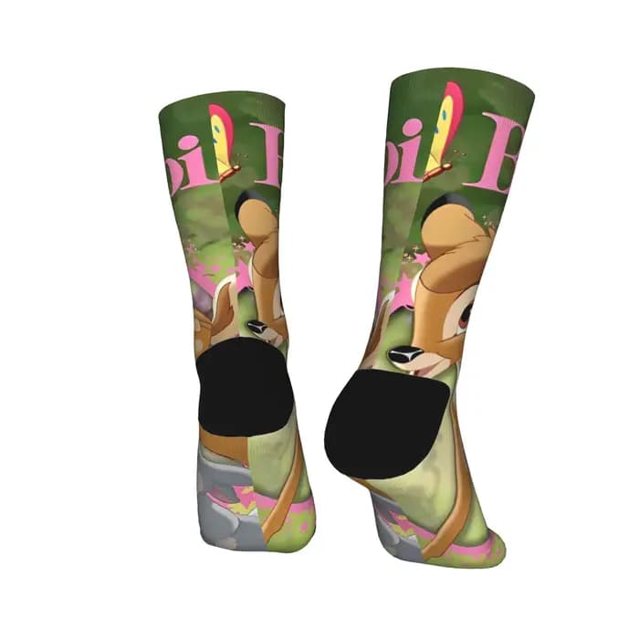 Bambi chaussettes de dessin animé nouveauté bas automne antibactérien femmes hommes