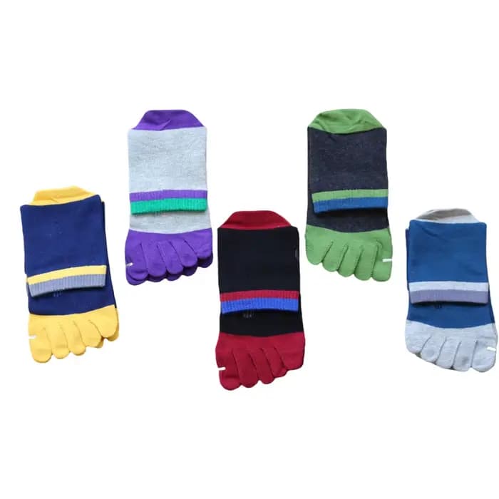 5 paires de chaussettes à orteils pour hommes