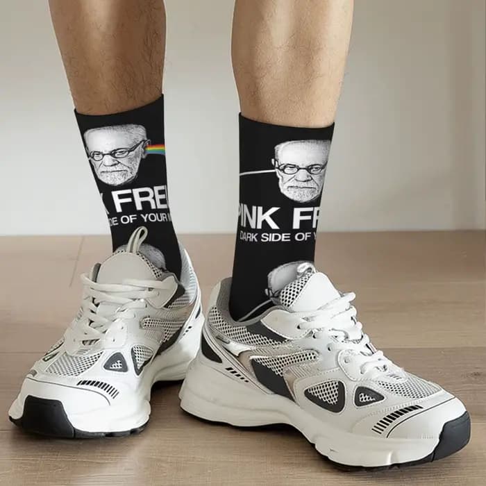 Pink Freud - Côté sombre de votre maman Chaussettes Harajuku Bas absorbants