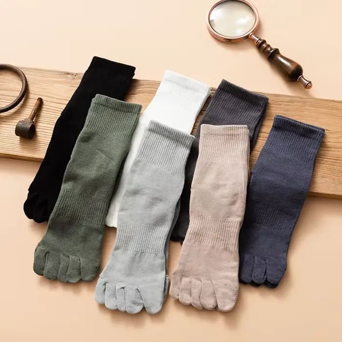 Sokken – chaussettes à cinq doigts en coton biologique pour hommes et garçons