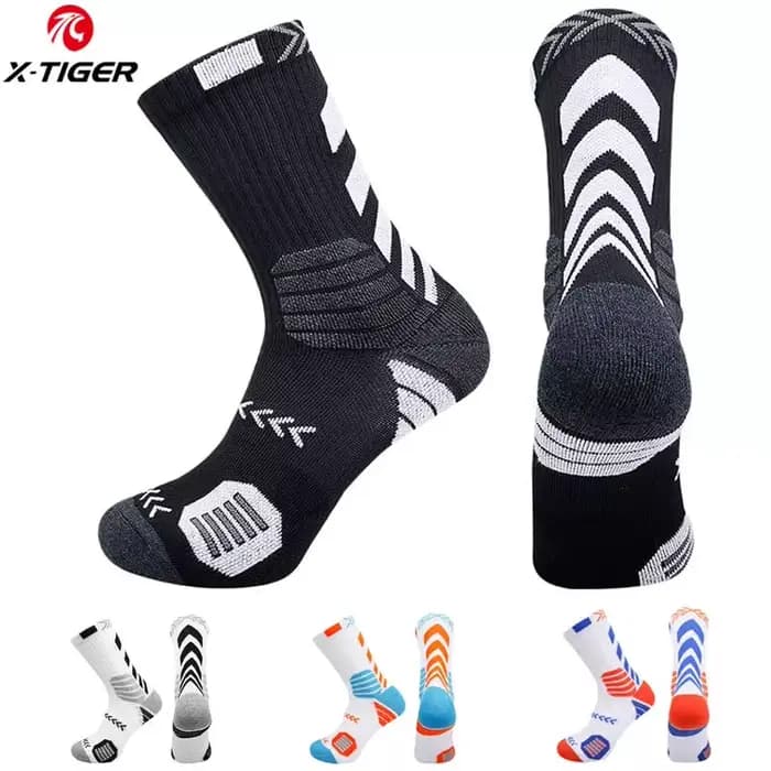 X-TIGER sport cyclisme chaussettes respirant coton Aero chaussettes vélo chaussette course randonnée Camping Football basket-ball chaussettes unisexe
