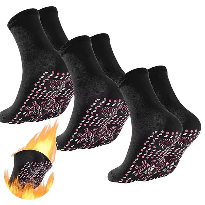 1/3/6 paires Tourmaline auto-chauffant chaussettes hiver chaud thermique soins de santé