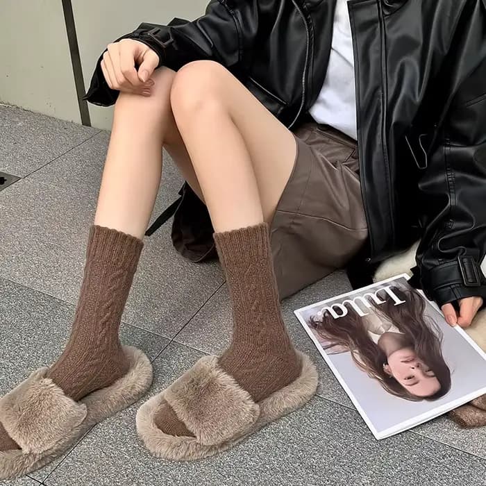 Lot de 4 paires de chaussettes en cachemire pour femmes