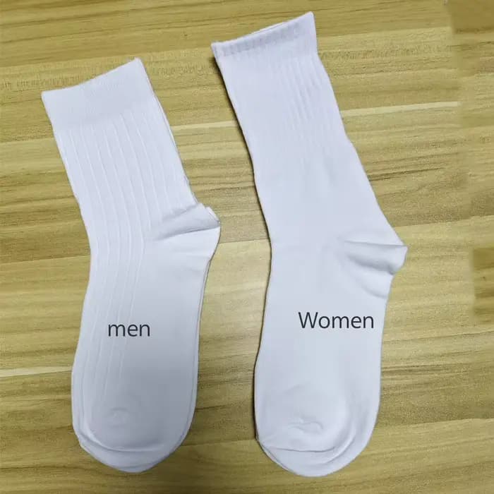 Femmes hommes chaussettes élastiques couleur unie mode classique rayé JK