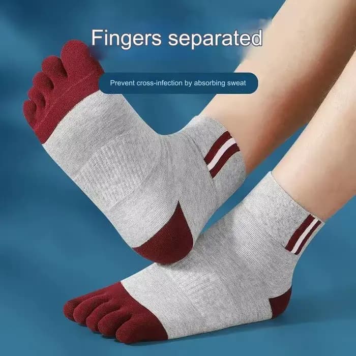 5 paires de chaussettes décontractées en coton à cinq orteils pour hommes, chaussettes de sport respirantes à cinq orteils, chaussettes à bout fendu de haute qualité pour hommes