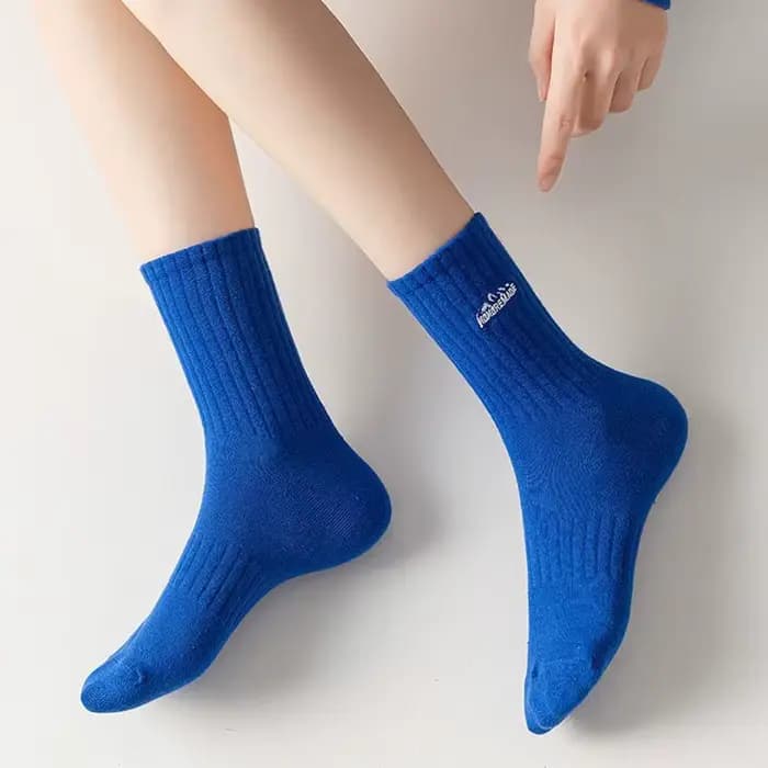 Chaussettes unies épaisses pour hommes et femmes