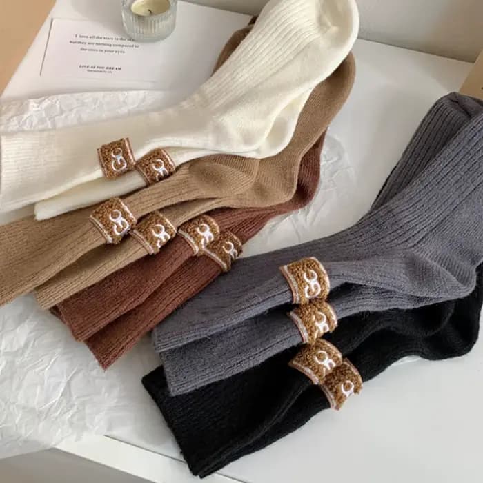 Garder au chaud hiver chaussettes confortable épaissir pile mi-mollet