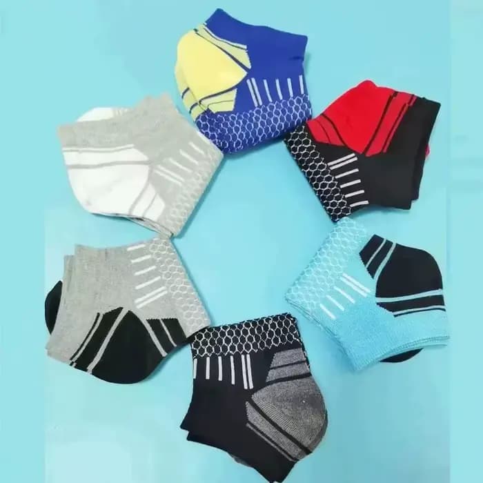 6 paires de chaussettes de sport courtes pour hommes