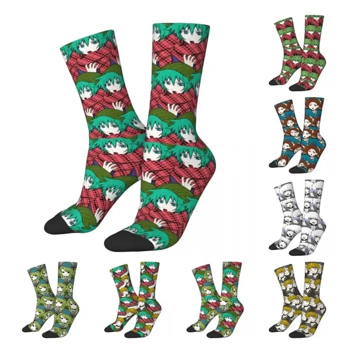 Shin Tsukimi votre tour pour mourir chaussettes hommes femmes décontracté YTTD Anime jeu