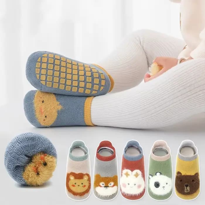 Chaussettes Antidérapantes en Coton pour Enfant