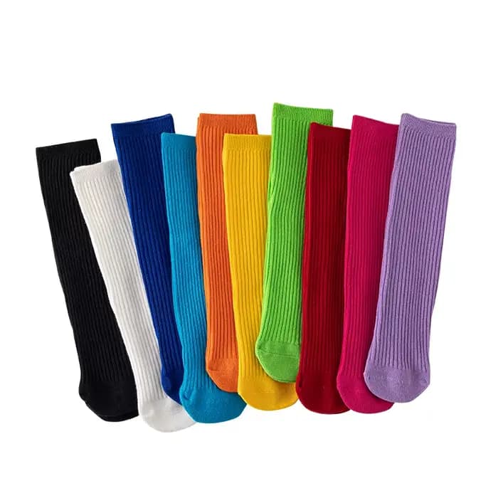 Chaussettes longues tricotées pour garçons et filles