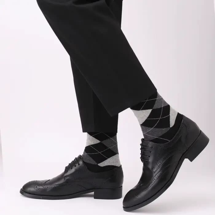 5 paires de chaussettes pour hommes ensemble surdimensionné Simple affaires sport polyvalent mi