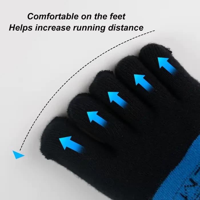 Chaussettes de sport respirantes fines à cinq doigts
