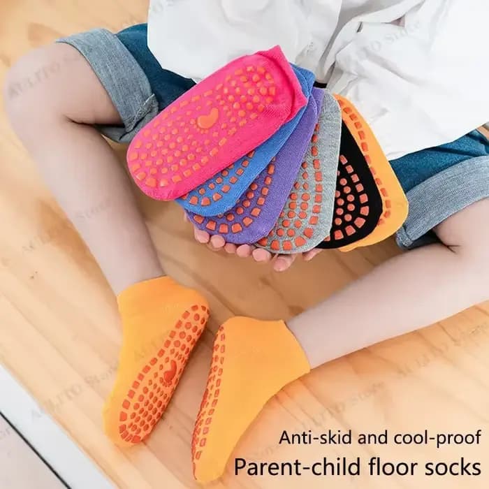 Chaussettes coordonnantes en coton pour enfants et adultes