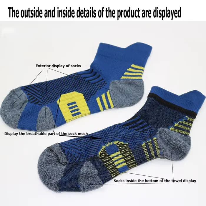 5 paires de chaussettes de printemps pour hommes, chaussettes de sport en tricot épais, Fitness en plein air, respirantes, séchage rapide, résistantes à l'usure, chaussettes de course courtes