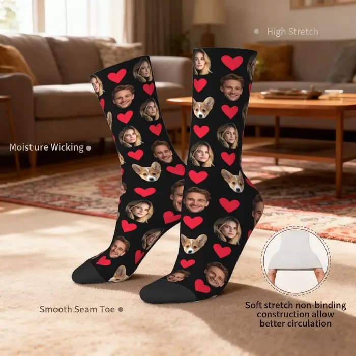 Chaussettes personnalisées pour hommes et femmes