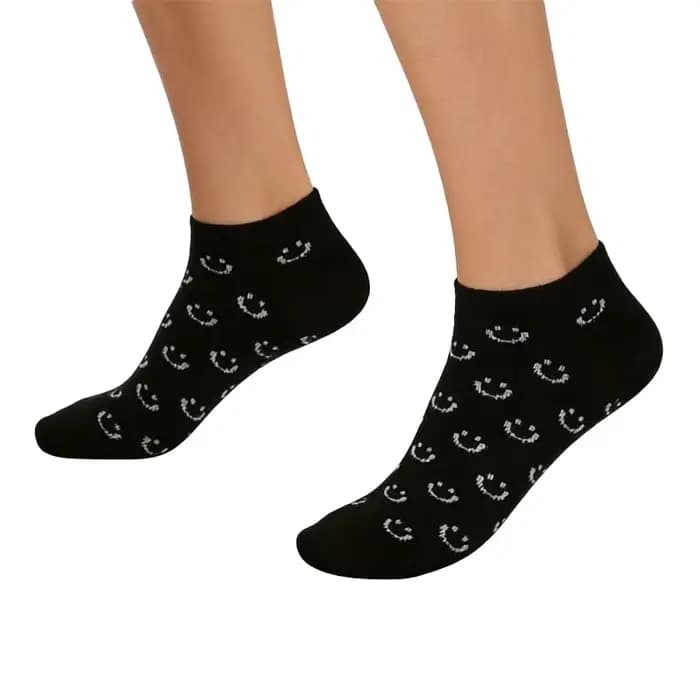 5 paires de chaussettes noires et grises à motifs variés