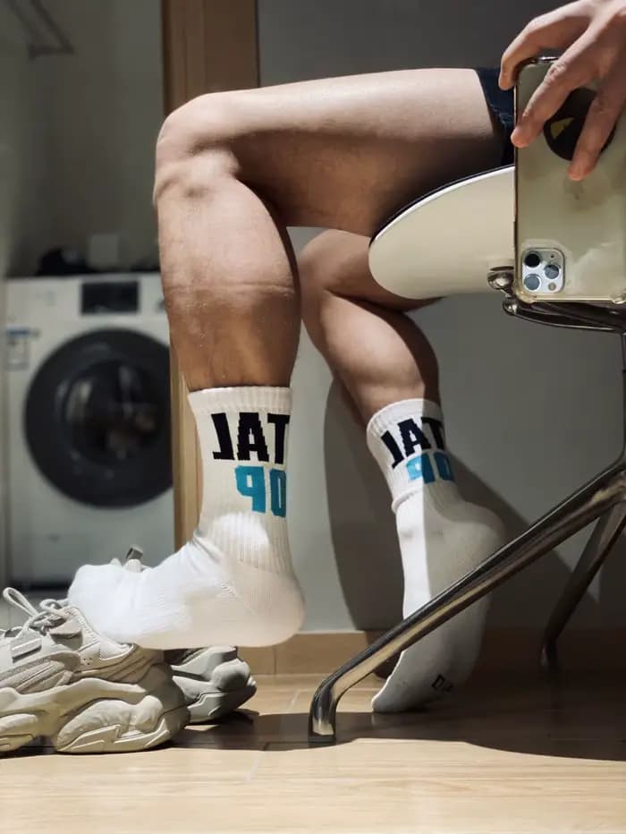 Chaussettes Astronomiques avec Lettres Imprimées pour Homme