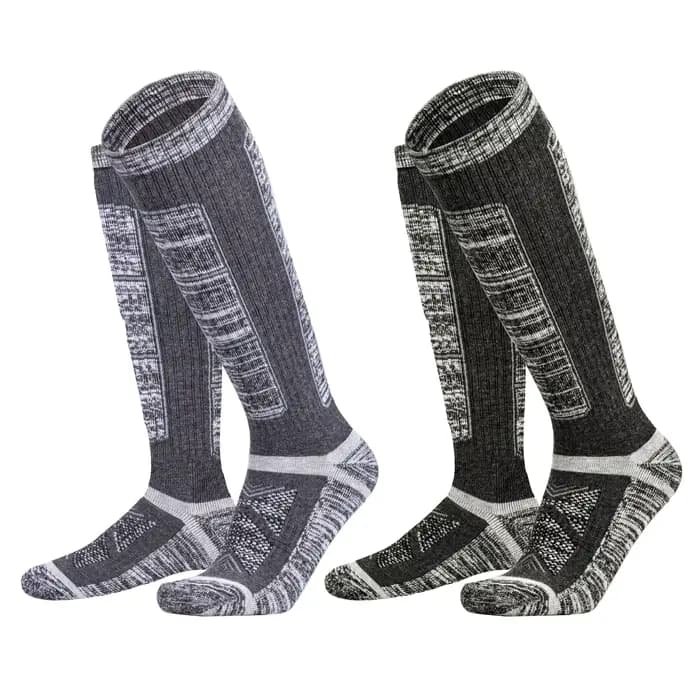 Chaussettes de ski en laine mérinos