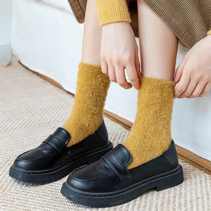 Chaussettes en fourrure de vison pour femmes et hommes