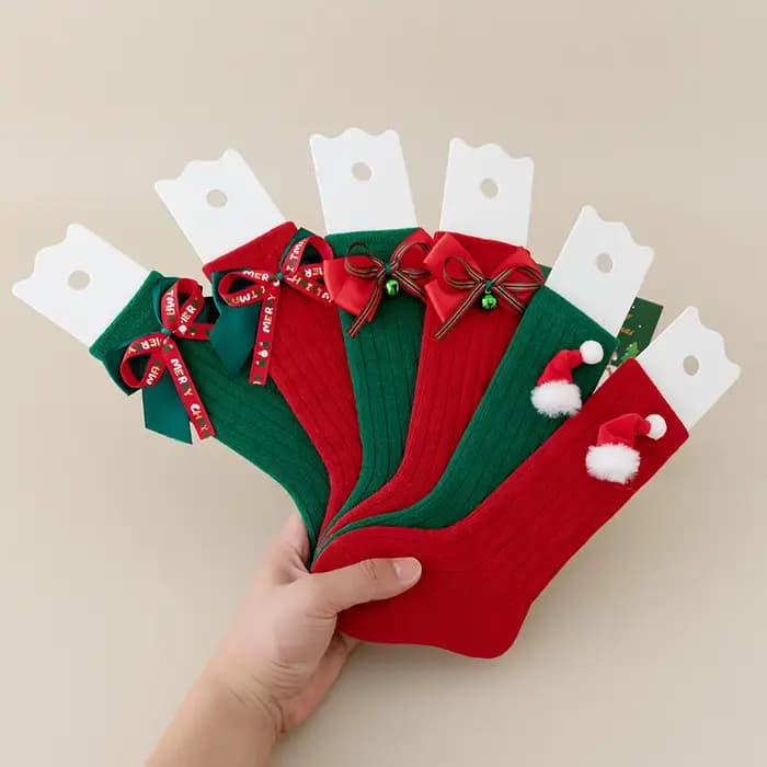 Chaussettes mi-mollet pour nouveau-né garçon et fille