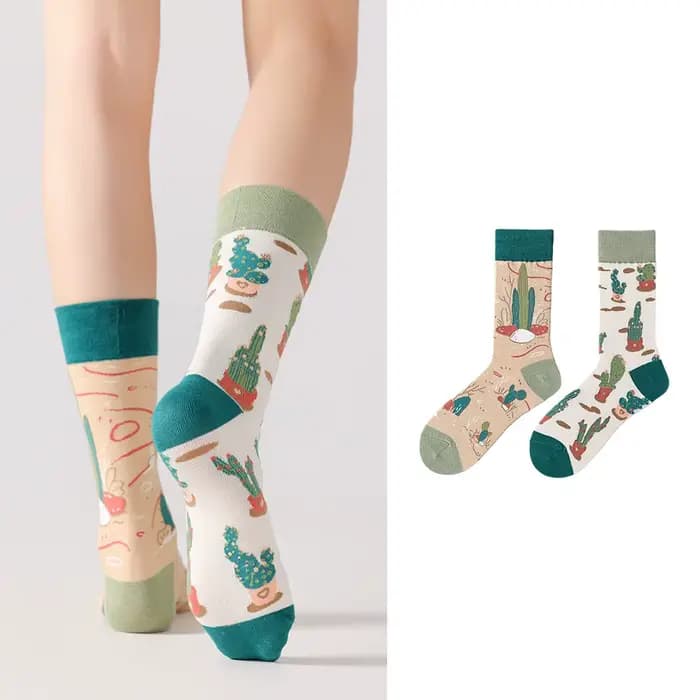 【5 paires】 Chaussettes originales AB Tide pour homme et femme, chaussettes colorées en coton, chaussettes unisexes à tube moyen pour toutes les saisons, cadeau