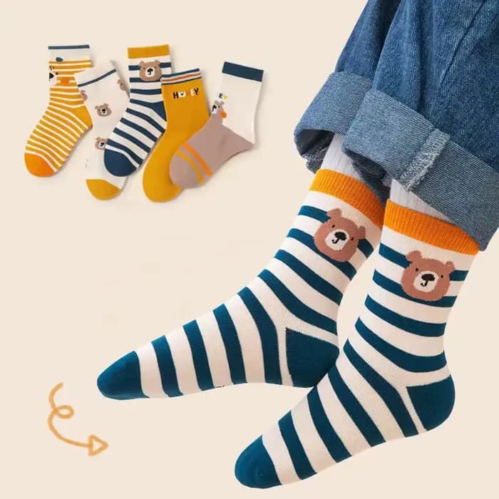 5 paires enfants garçons filles chaussettes