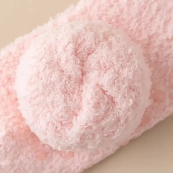Chaussettes courtes en peluche épaisses pour femmes