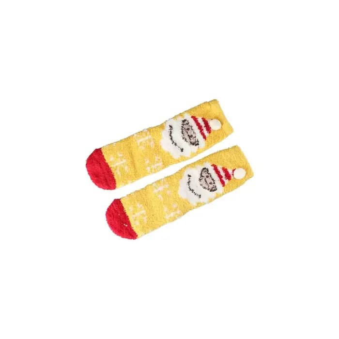 Chaussettes père noël dessin animé bonhomme de neige chapeau