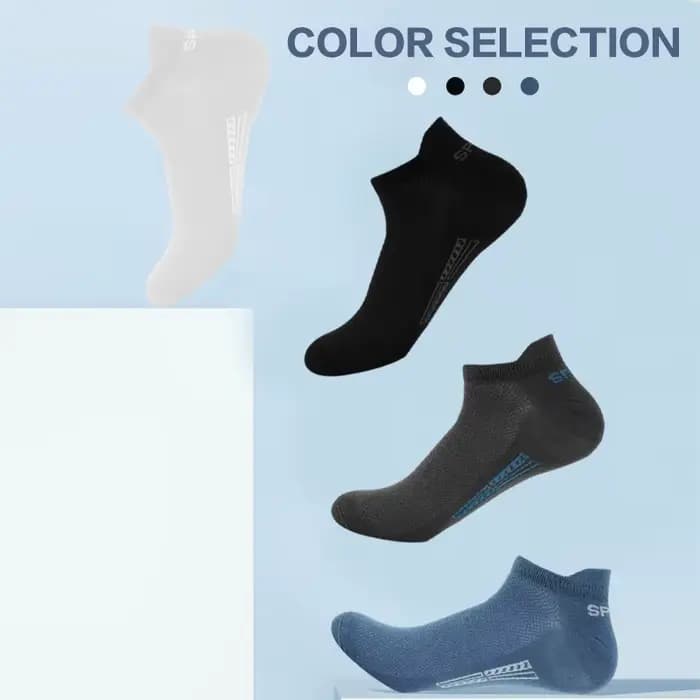 5 paires/lot haute qualité hommes cheville chaussettes respirant coton sport maille décontracté athlétique mince coupe courte Sokken grande taille