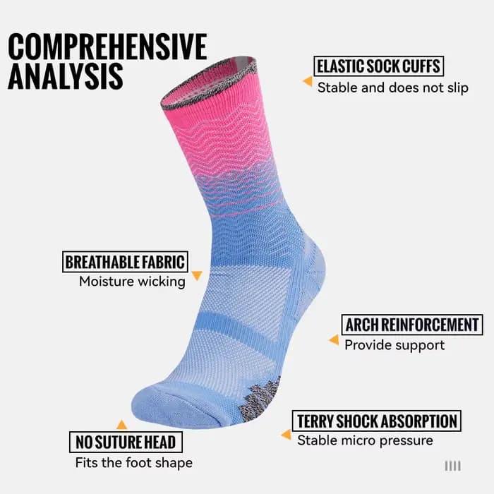WRELS Chaussettes de course professionnelles pour marathon