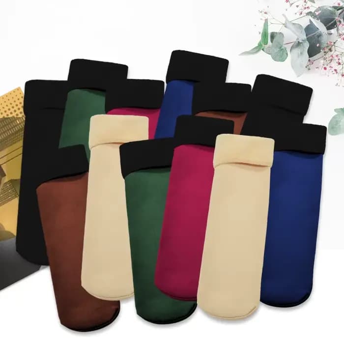 1-5 paires hiver neige chaussettes femmes hommes velours épaissi moyen Tube couleur unie sol thermique sommeil