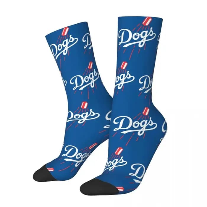 Dodger Dogs-Chaussettes Bleues Harajuku