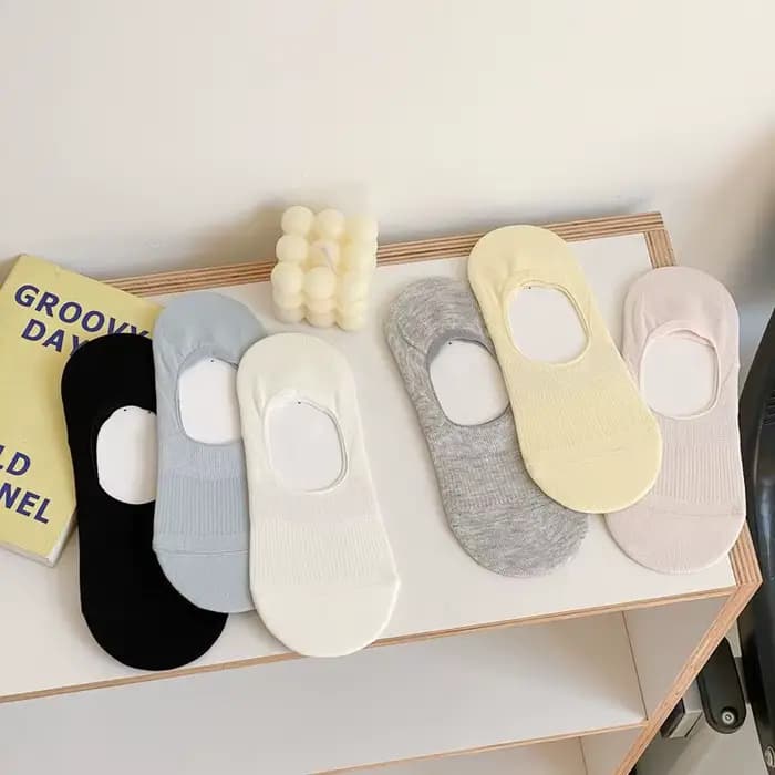 Chaussettes pour femmes, été, nouvelles, simples, décontractées, antibactériennes, chaussettes invisibles en maille pour filles, chaussettes fines respirantes en coton, confortables