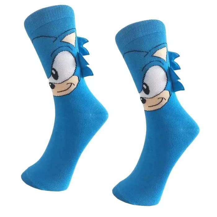 Chaussettes pour enfants Sonics, chaussettes mignonnes, chaussettes en coton pour garçons, chaussettes fines d'hiver et de printemps, chaussettes de dessin animé, cadeaux d'anniversaire pour enfants