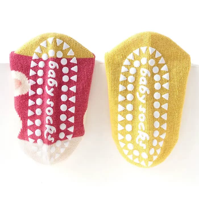 5 paires de chaussettes antidérapantes pour enfants