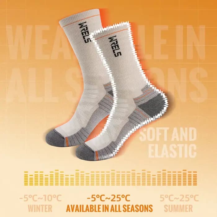 WRELS chaussettes en laine mérinos