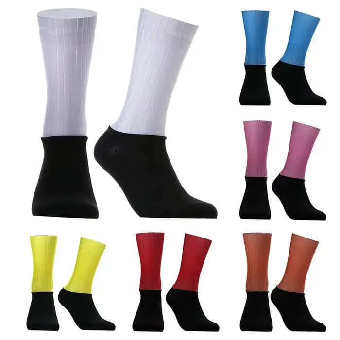 2025 Pro Team Aero chaussettes anti-dérapant Silicone cyclisme