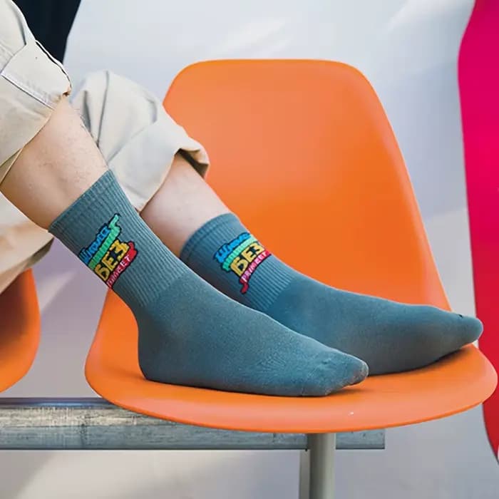 10 paires de chaussettes de skateboard Street Boy à la mode et tendance