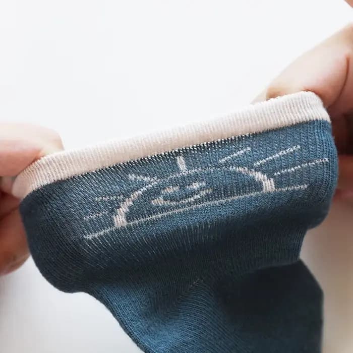 Chaussettes mi-tube en coton peigné bio pour bébé