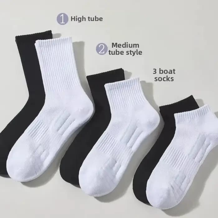 Chaussettes de sport respirantes et absorbant la sueur à fond épais pour hommes avec coussin inférieur pour la course à pied chaussettes de sport professionnelles pour hommes