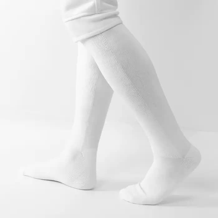 Chaussettes d'escrime professionnelles en coton blanc pour enfants et adultes