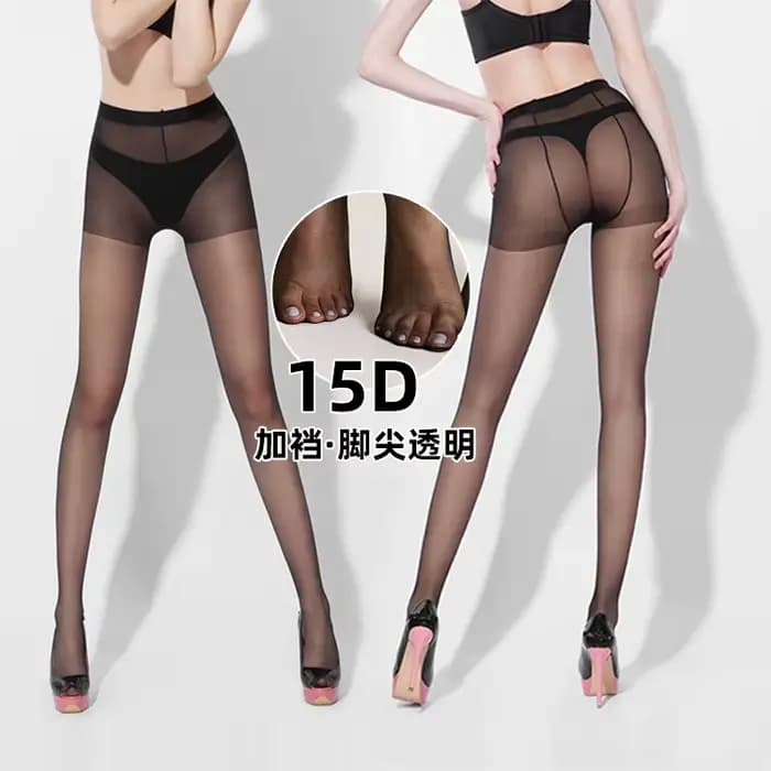 Collants Sexy noirs de couleur unie 15D/30D/40D pour femmes