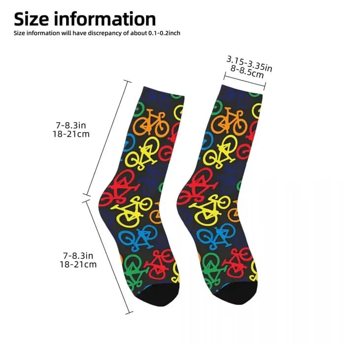 Chaussettes imprimées sans couture arc-en-ciel pour hommes