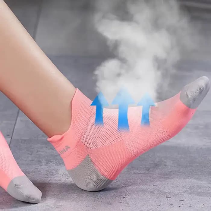 Chaussettes de sport athlétiques en nylon, couleur vive, pour activités de plein air, basketball, vélo, course à pied, respirantes, séchage rapide, invisibles, pour voyage